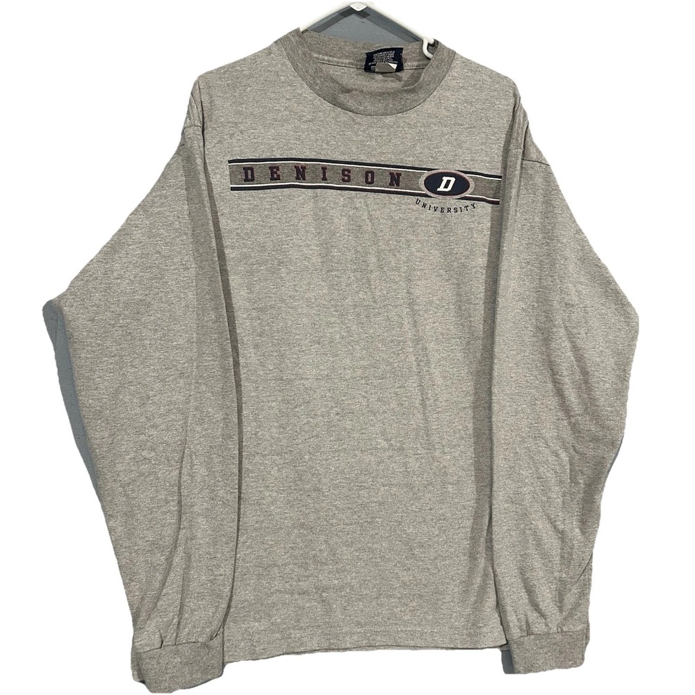 Denison Jansport Crewneck  Sweater Gray Men's Size M